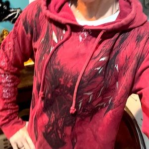Maroon hoodie sz large